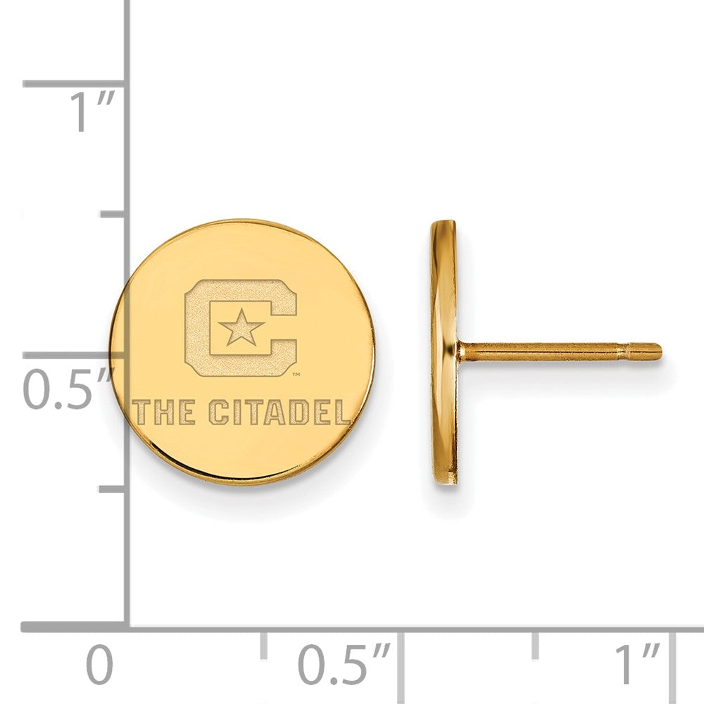 10K Yellow Gold 10Ky Logoart The Citadel Small Post Earrings