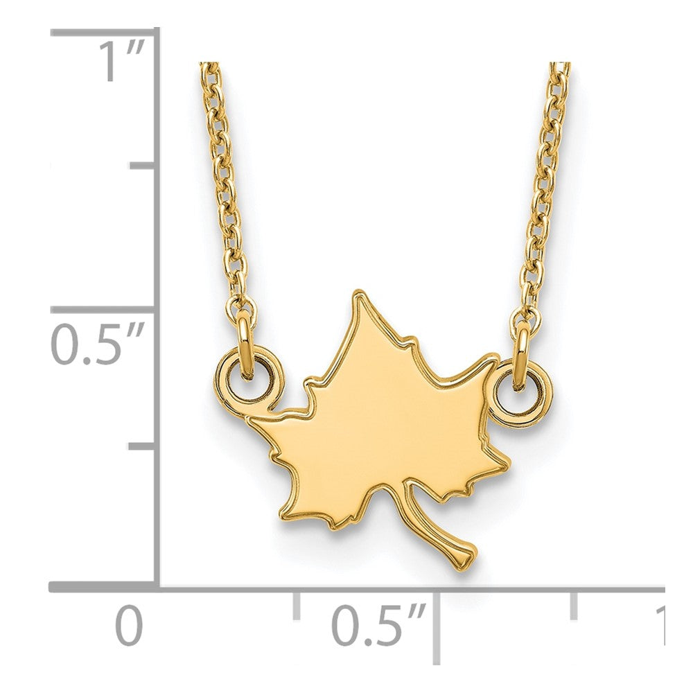 10K Yellow Gold Logoart Indiana State University I S Small Pendant 18 Inch Necklace
