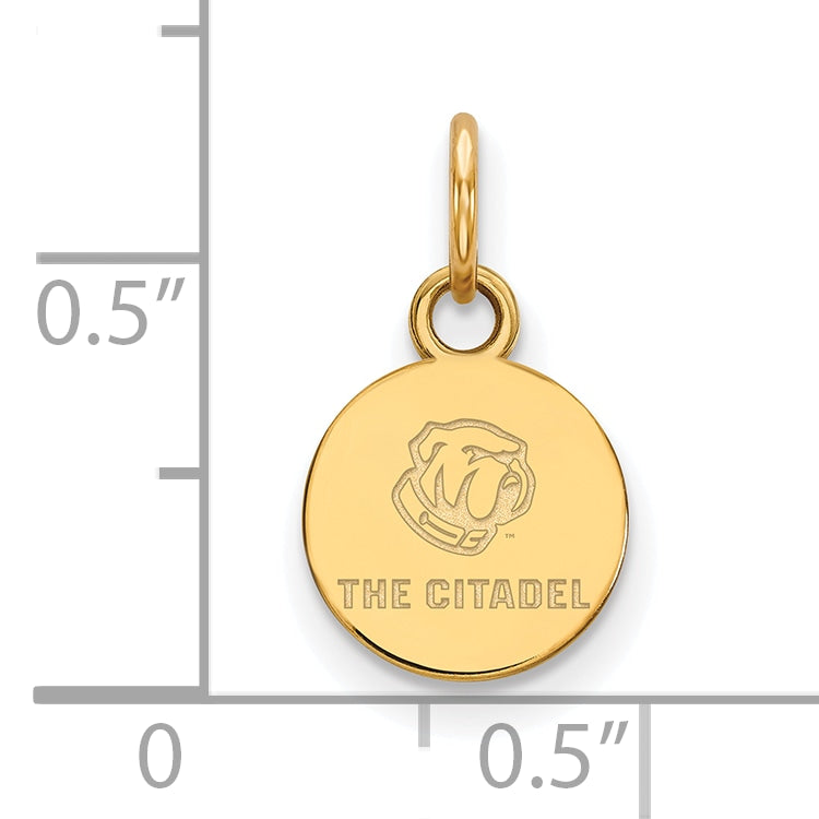 Gold Plated Sterling Silver Gp Logoart The Citadel Xs Pendant