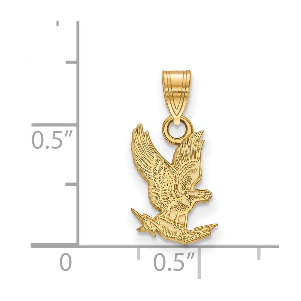 10K Yellow Gold Logoart United States Air Force Academy Falcon Small Pendant
