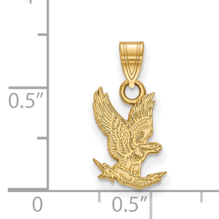14K Yellow Gold Logoart United States Air Force Academy Falcon Small Pendant
