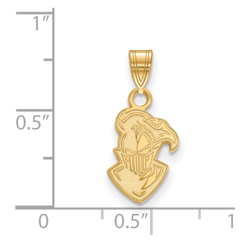 10K Yellow Gold Logoart Furman University Paladin Small Pendant