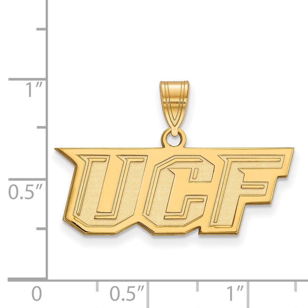 10K Yellow Gold Logoart University Of Central Florida U C F Medium Pendant