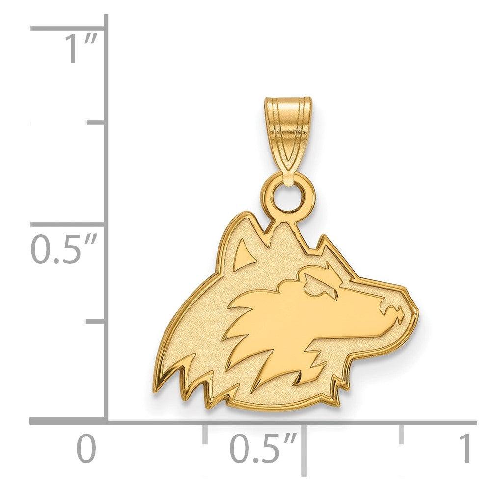 10K Yellow Gold Logoart Northern Illinois University Huskie Small Pendant