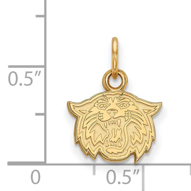 Gold Plated Sterling Silver Logoart Villanova University Wildcat Extra Small Pendant