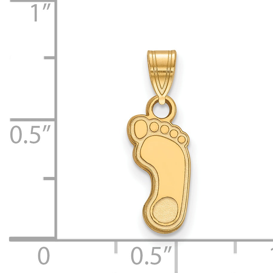 Gold Plated Sterling Silver Logoart University Of North Carolina Tar Heel Small Pendant