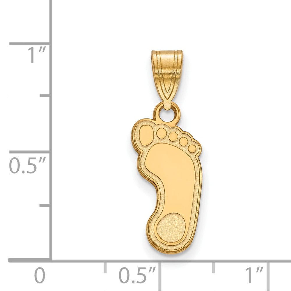 Gold Plated Sterling Silver Logoart University Of North Carolina Tar Heel Medium Pendant