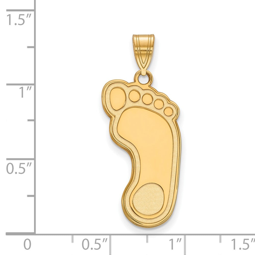 14K Yellow Gold Logoart University Of North Carolina Tar Heel Extra Large Pendant