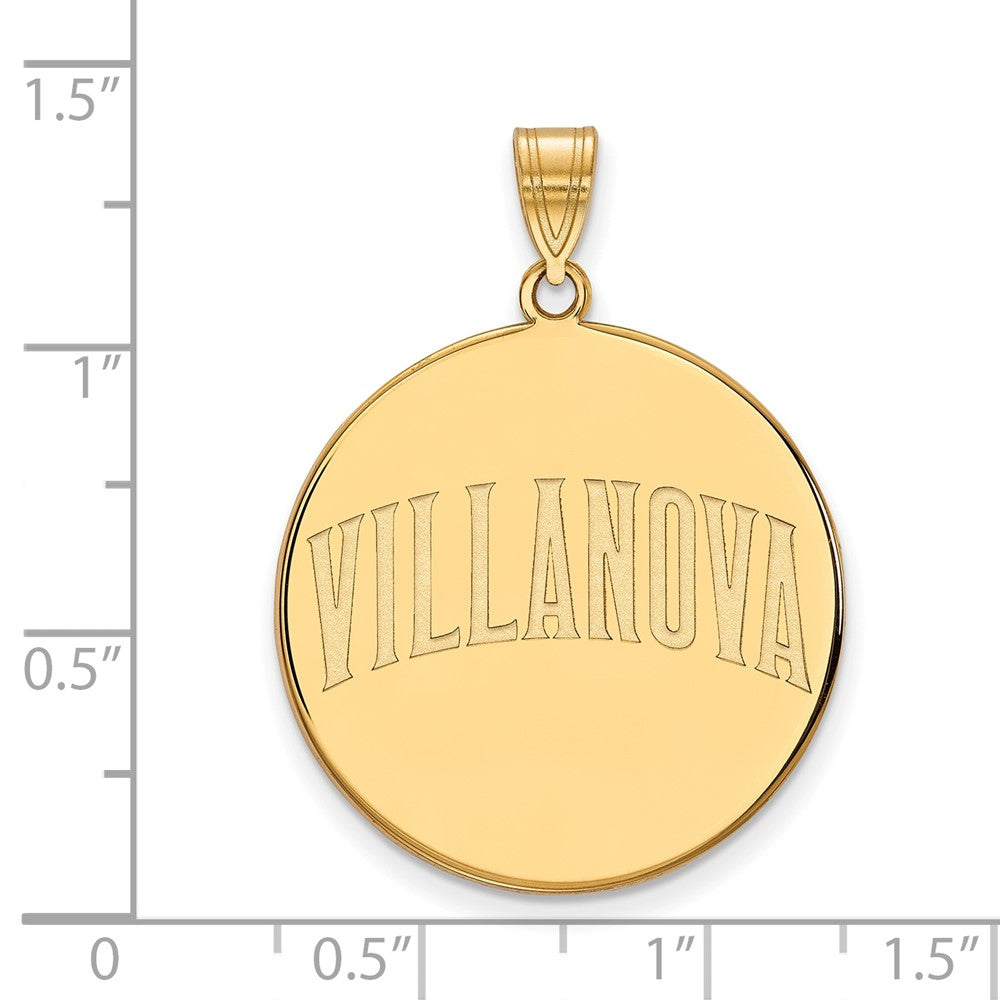 10K Yellow Gold Logoart Villanova University Extra Large Disc Pendant