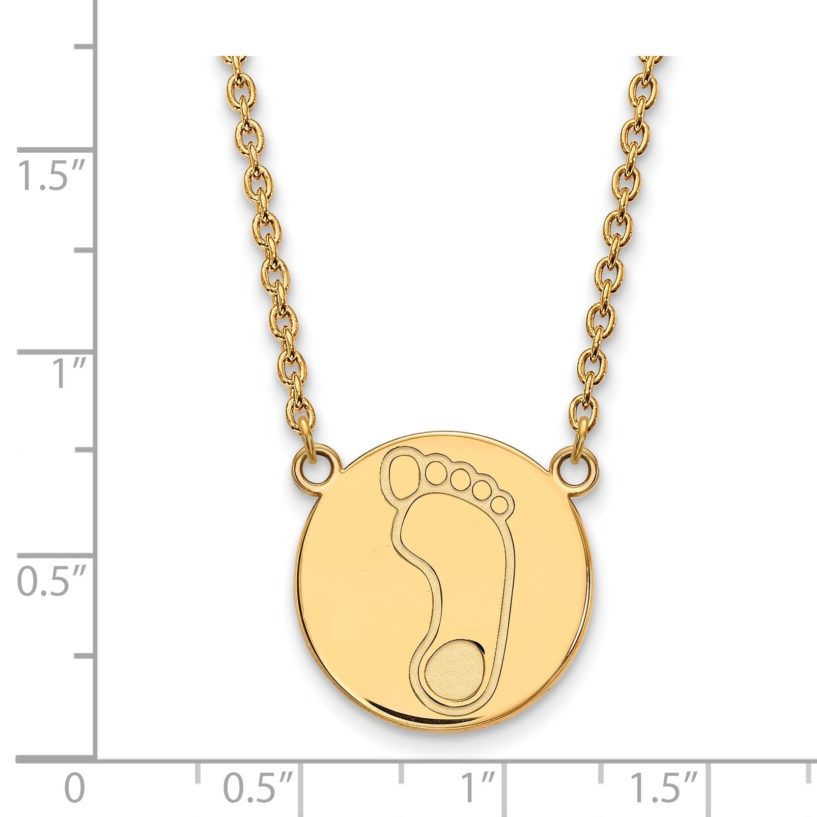 Gold Plated Sterling Silver Logoart University Of North Carolina Tar Heel Large Disc Pendant 18 Inch Necklace