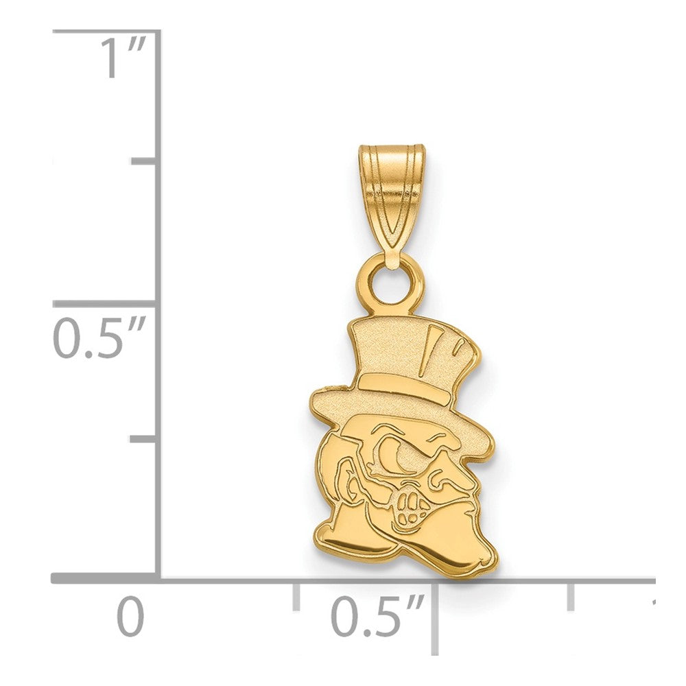 Gold Plated Sterling Silver Logoart Wake Forest University Demon Deacon Small Pendant