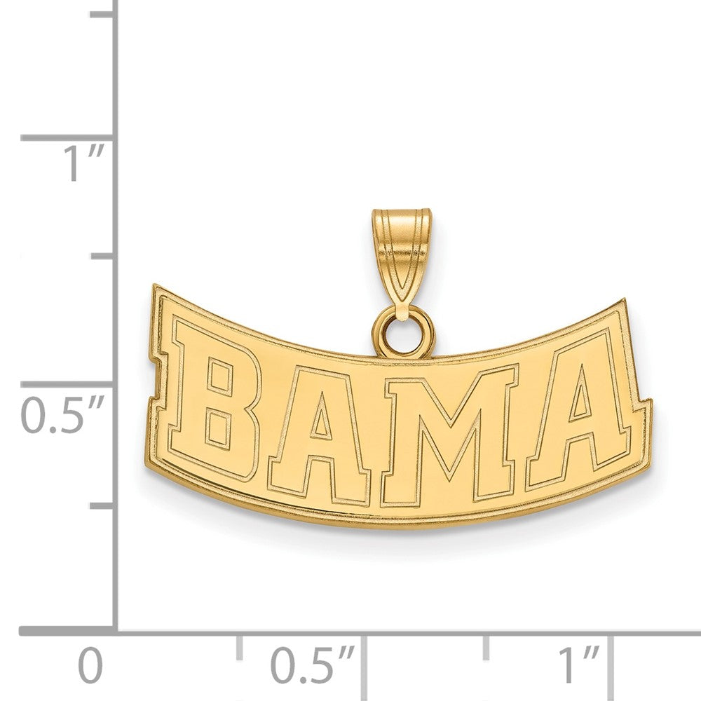 14K Yellow Gold Logoart University Of Alabama Medium Pendant