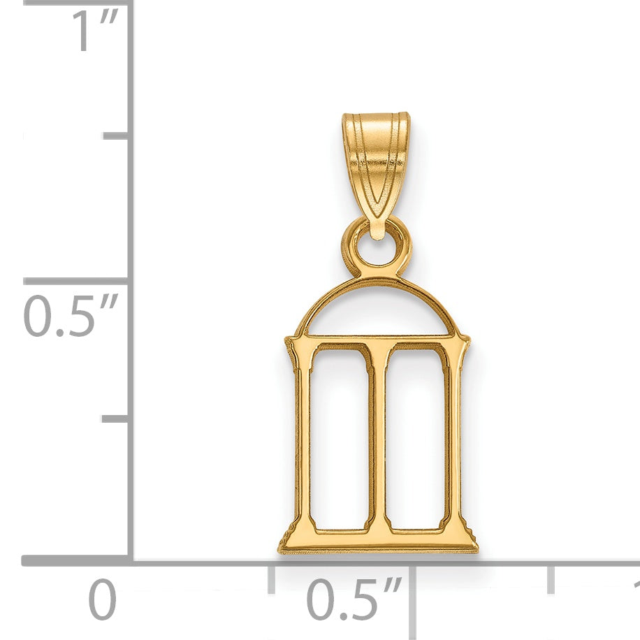 14K Yellow Gold Logoart University Of Georgia Arch Small Pendant