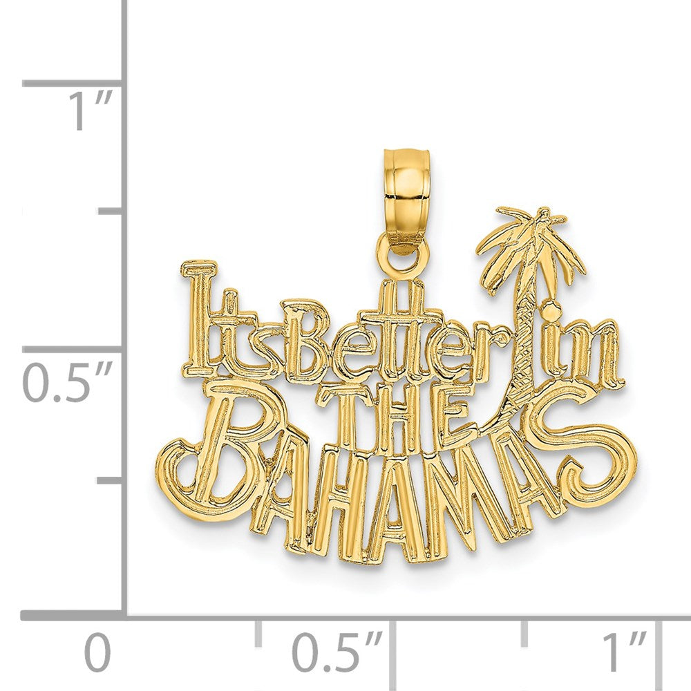 14K Yellow Gold Its Better In The Bahamas Charm
