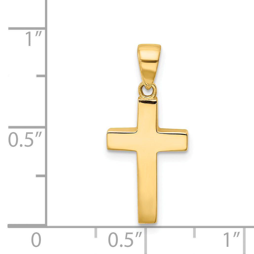 14K Yellow Gold Cross Pendant