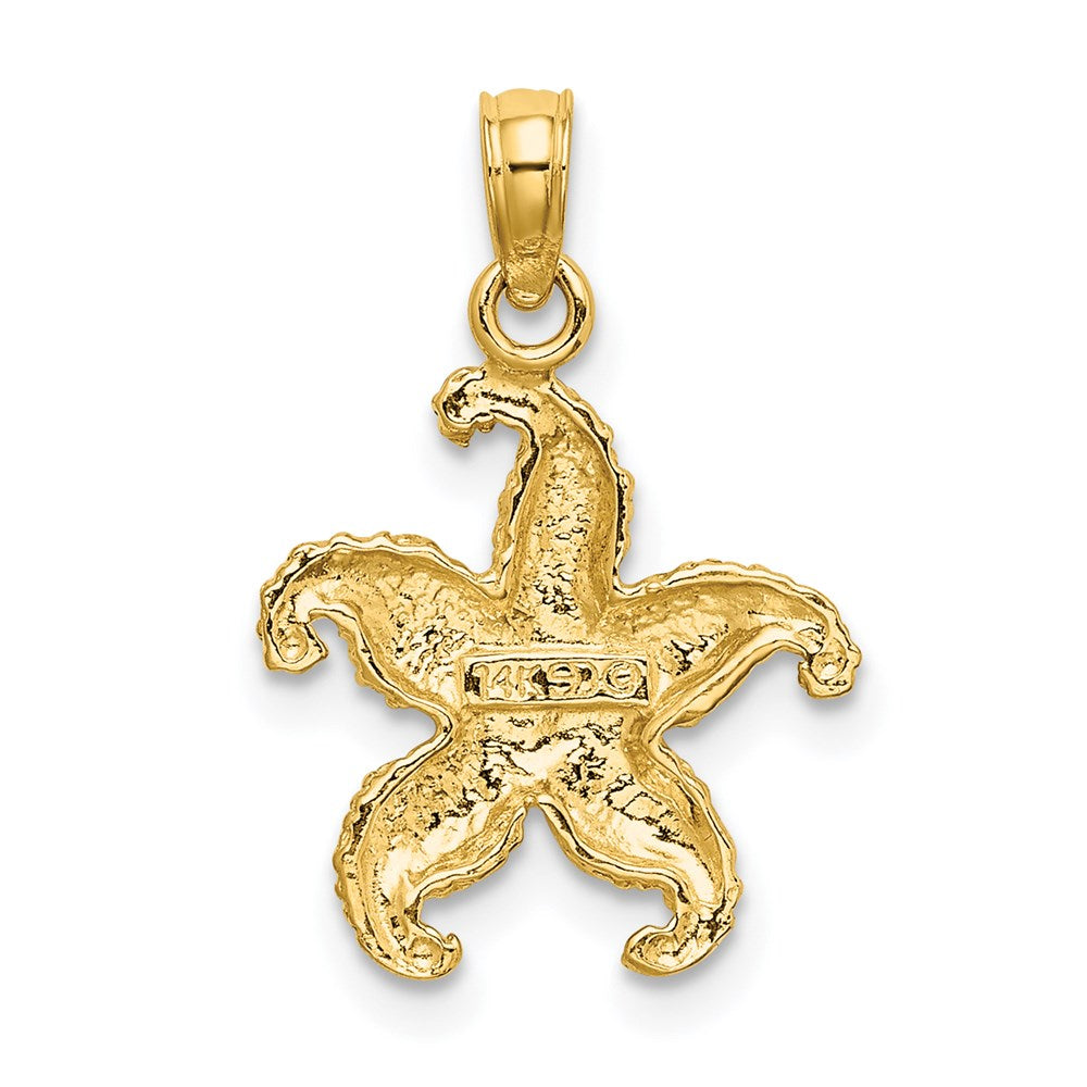 14K Yellow Gold Starfish Charm