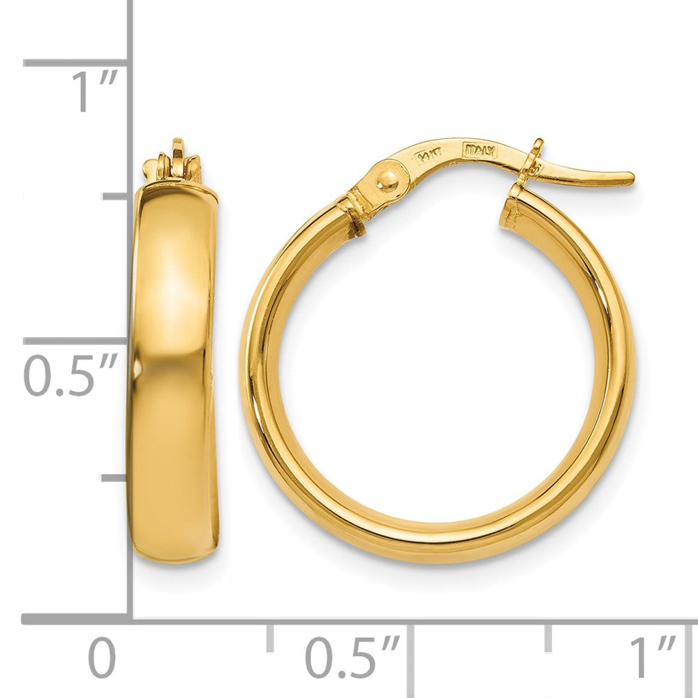 14K Yellow Gold Polished Earrings