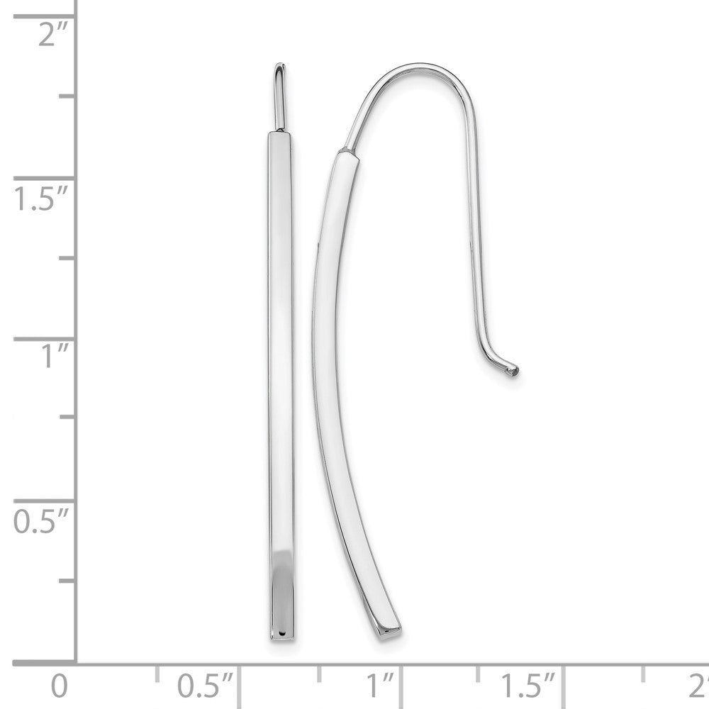 14K White Gold Polished Earrings