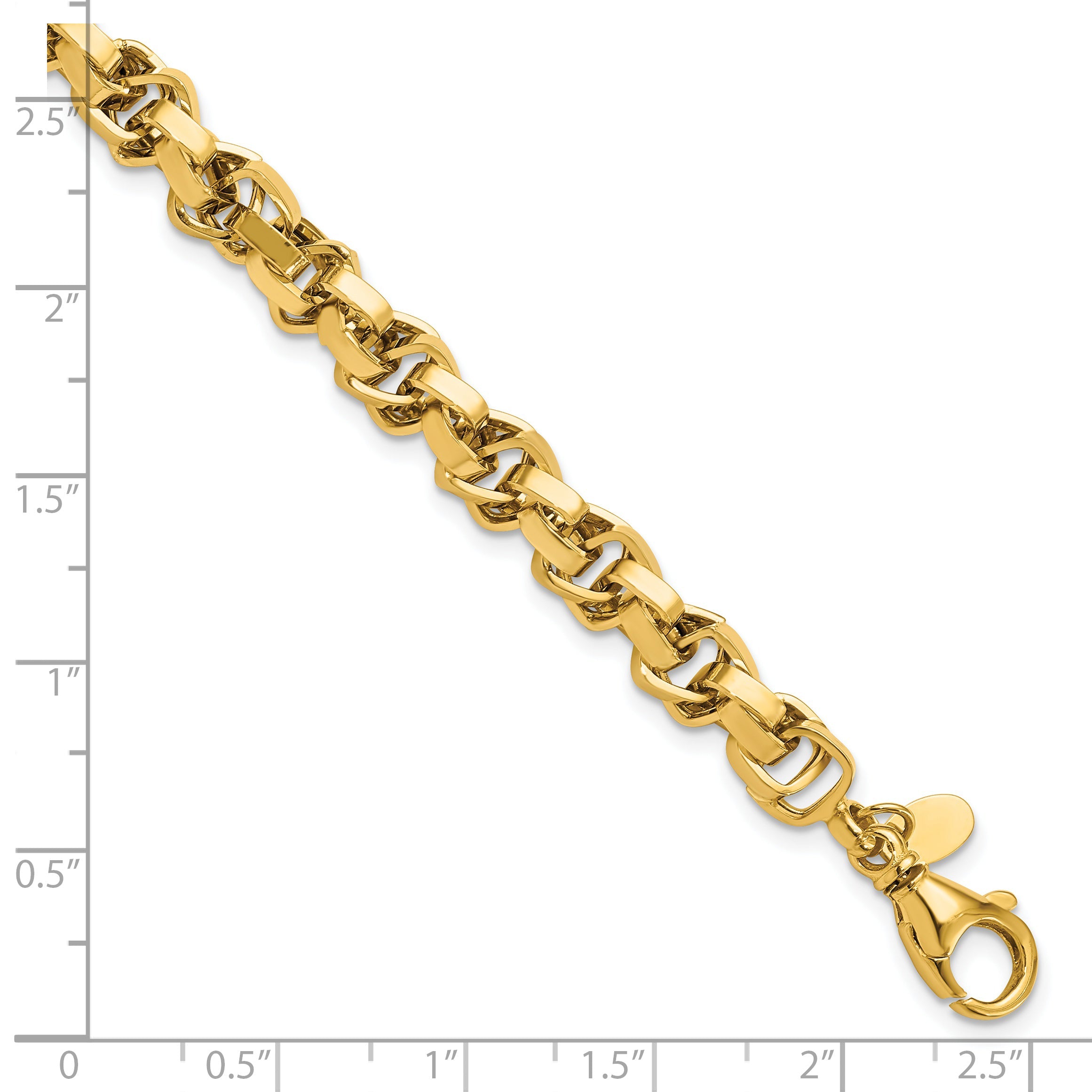 7.5 Inch 14K Polished Link Bracelet