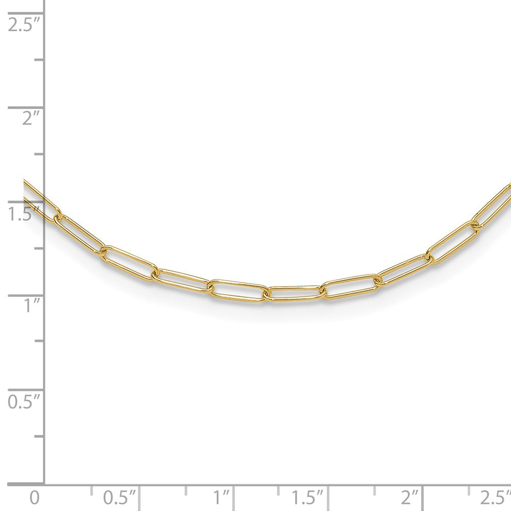 14K Yellow Gold Polished Fancy Link Necklace