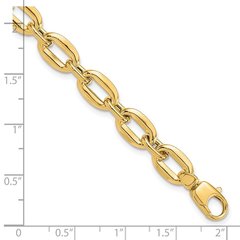 14K Yellow Gold Polished Fancy Link Bracelet