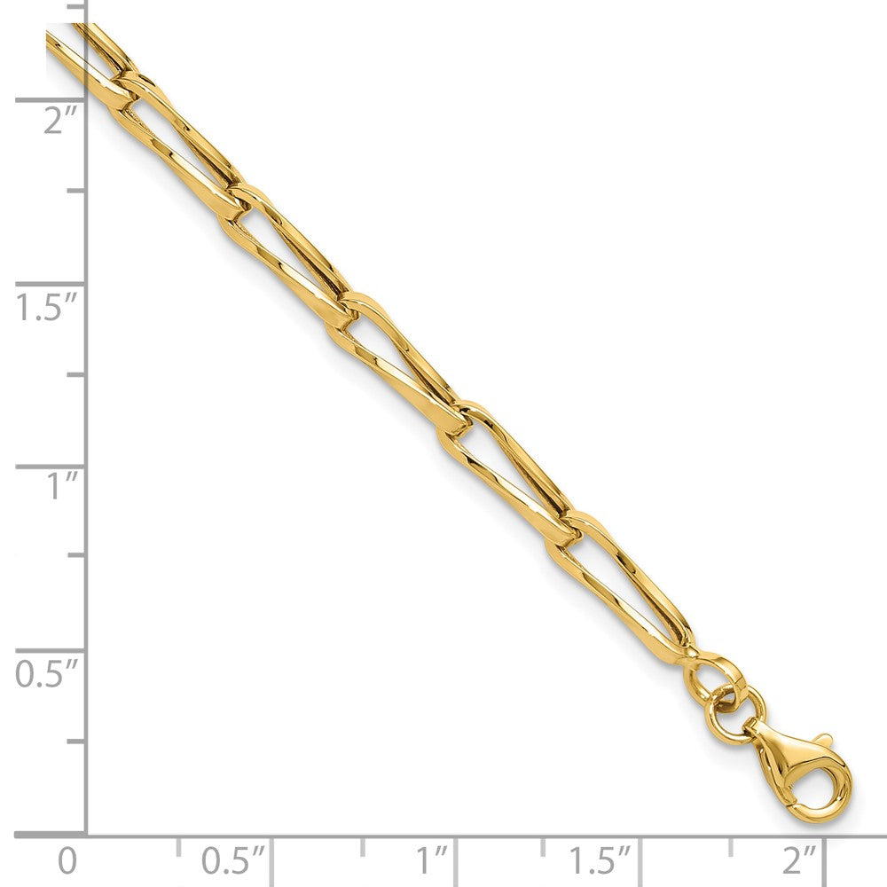 14K Yellow Gold Polished Fancy Link Bracelet