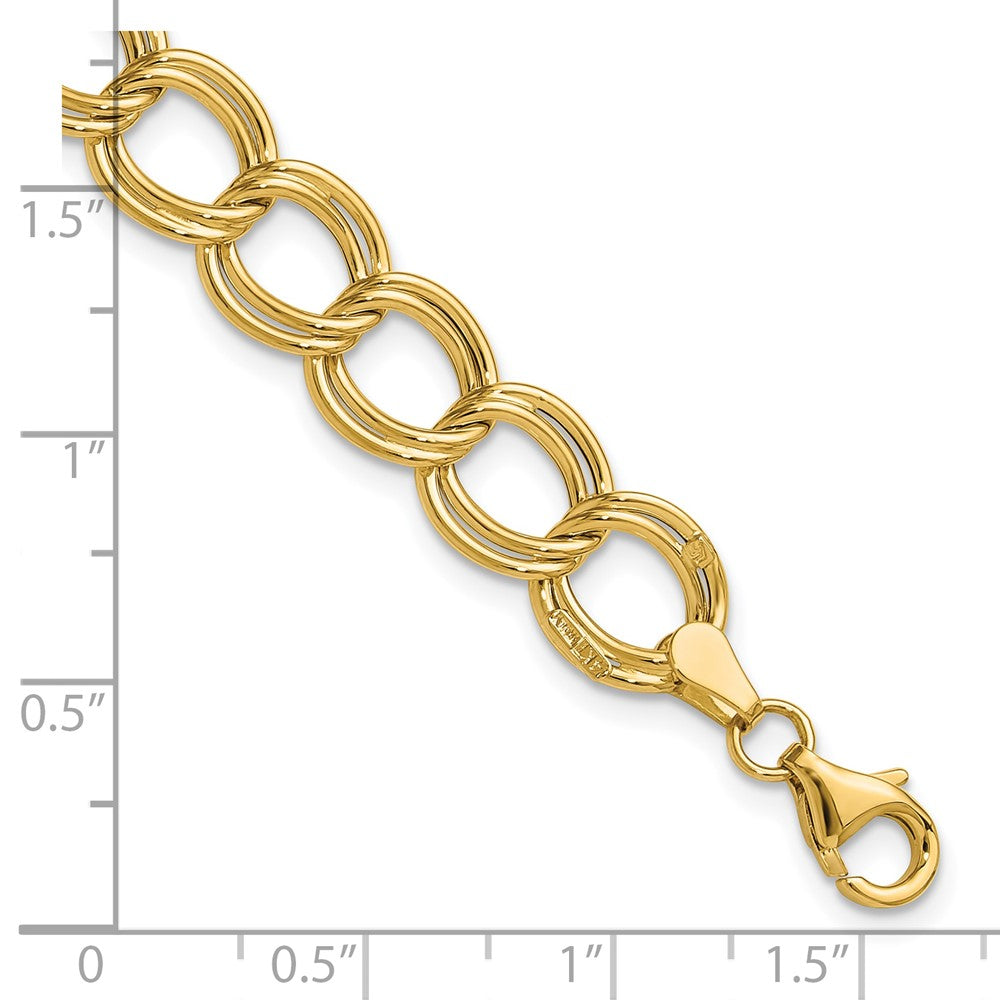 14K Yellow Gold Polished Fancy Link Bracelet
