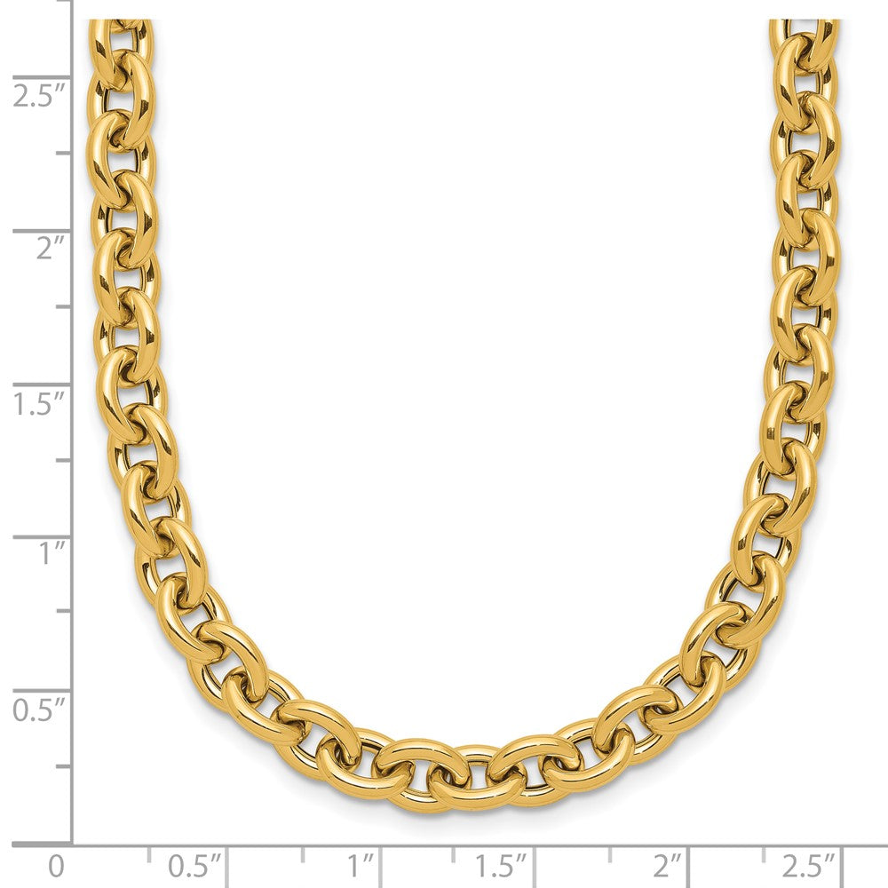 14K Yellow Gold Polished Fancy Link Necklace