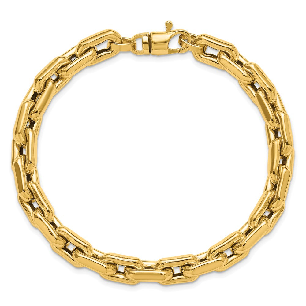 14K Yellow Gold Polished Fancy Link Men'S Bracelet