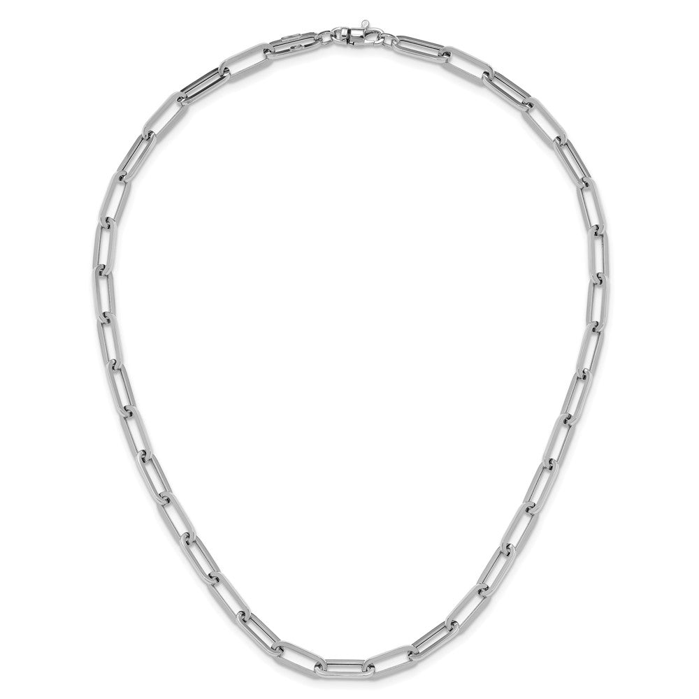 14K White Gold Polished Fancy Link Necklace