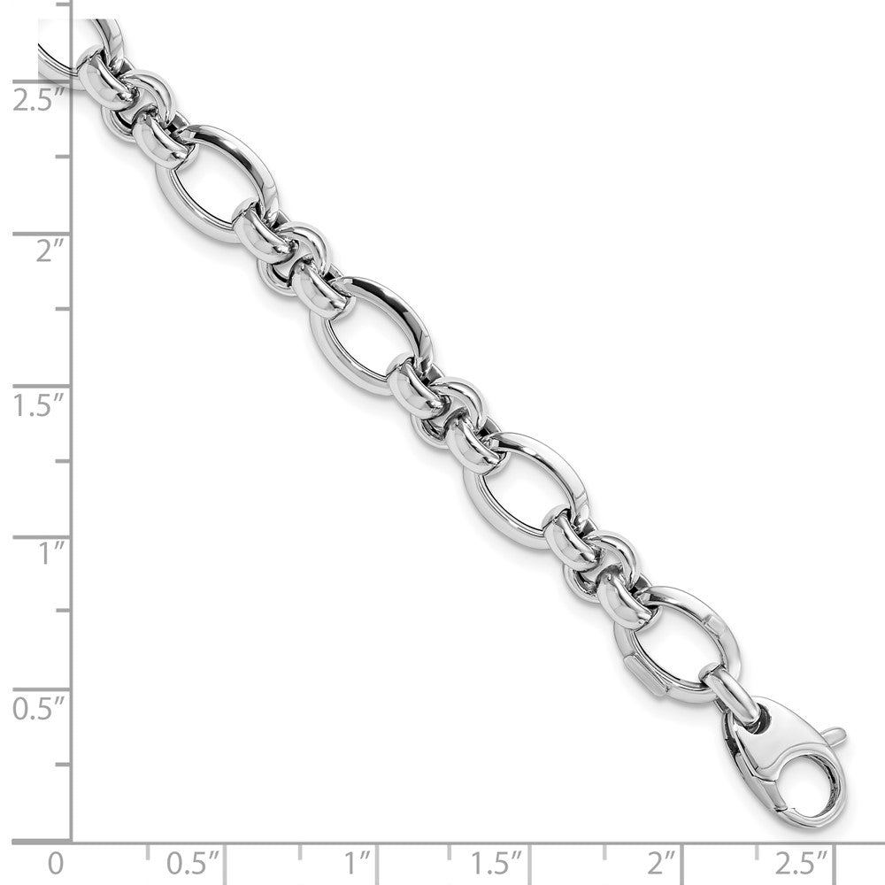 7.5 Inch 14K White Gold Polished Bracelet