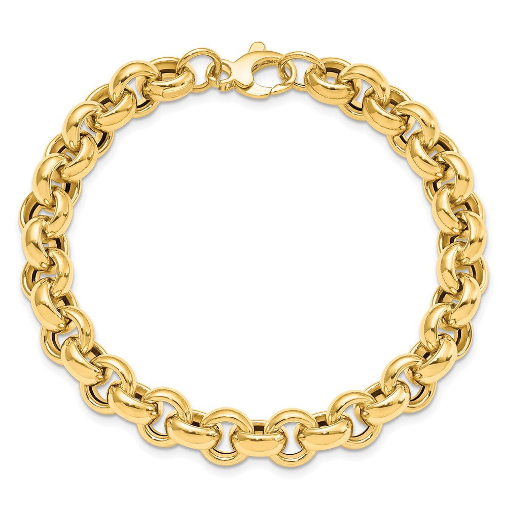 14K Yellow Gold Polished Rolo Link Bracelet