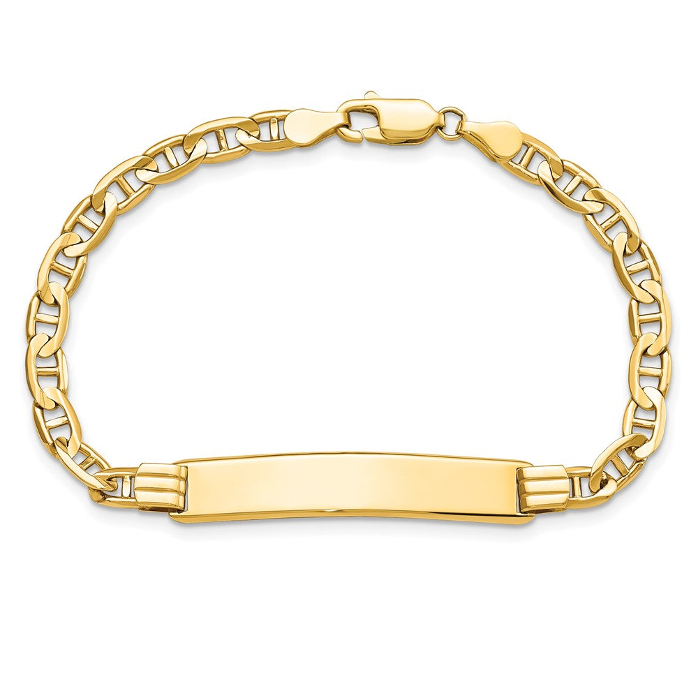 8 Inch 14K Anchor Link Id Bracelet