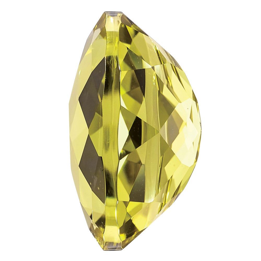 Gemstone Lemon Quartz Aa Quality 10X8mm Oval Checkerboard