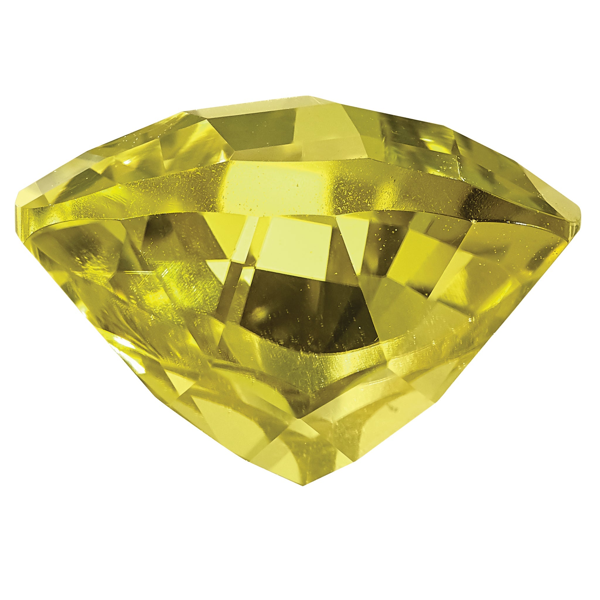 Gemstone Lemon Quartz Aa Quality 12mm Trillion Checkerboard