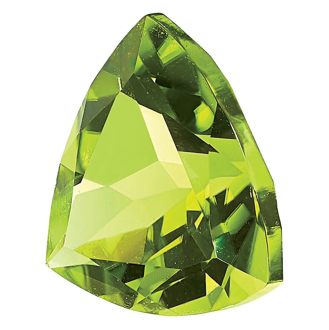 Gemstone Peridot Aa Quality 6mm Trillion