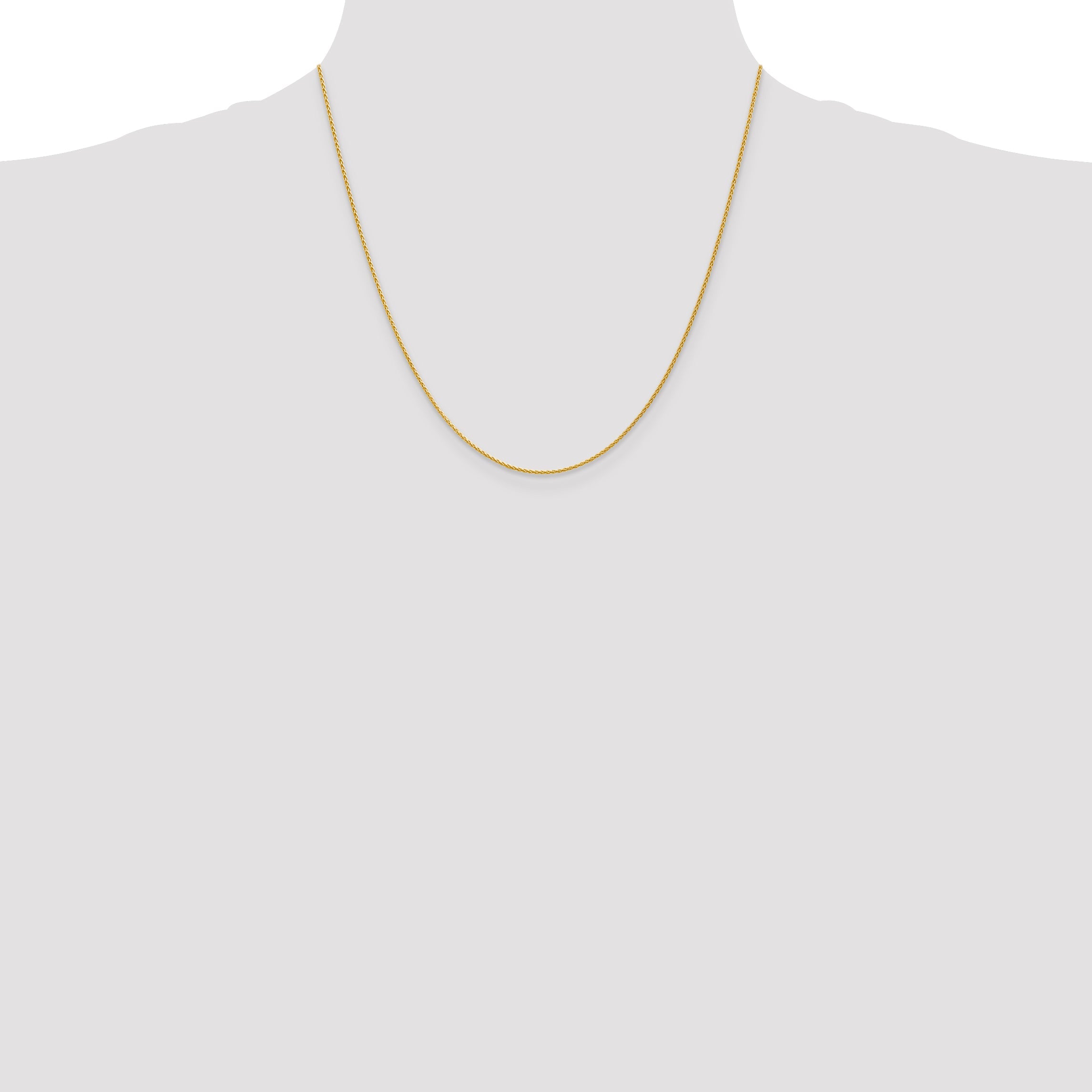14K Yellow Gold 20 Inch 1.2mm Parisian Wheat With Lobster Clasp Chain Necklace