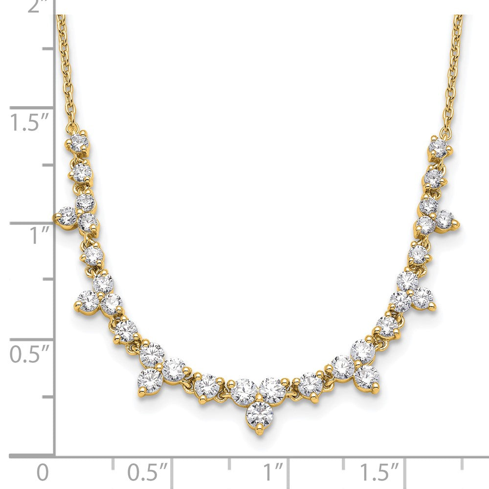 14K Yellow Gold True Origin 1 1/2 Carat Lab Grown Diamond Vs Def 18 Inch Necklace