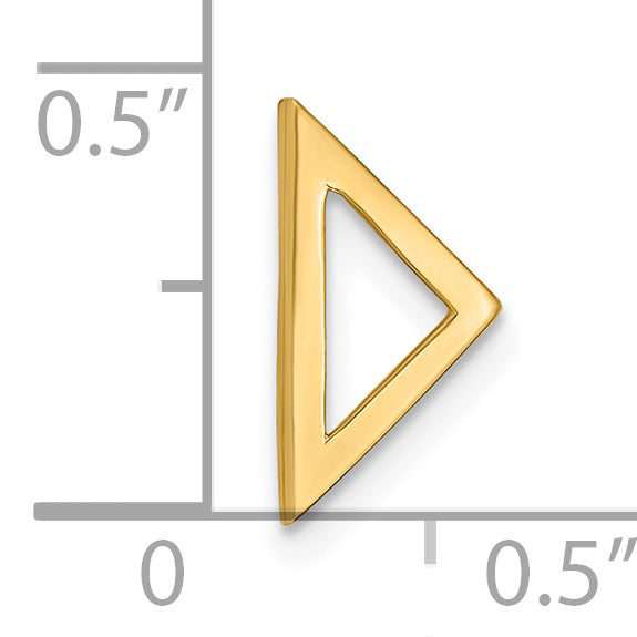 14k Yellow Gold 14k Polished Triangle Chain Slide