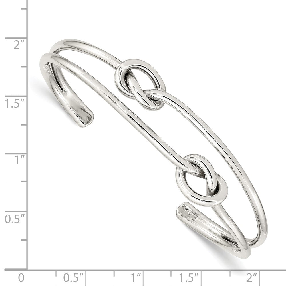 Sterling Silver Knot Bangle