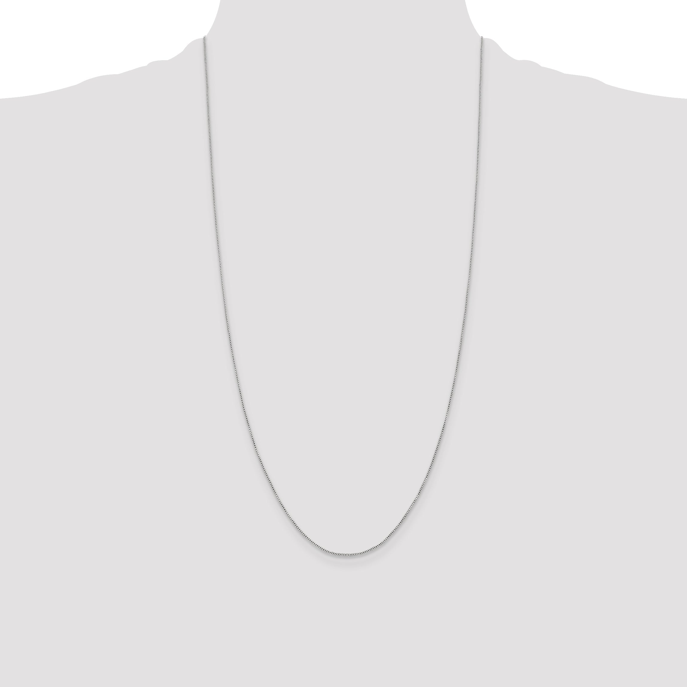 28 Inch Sterling Silver .6mm Box Chain Necklace