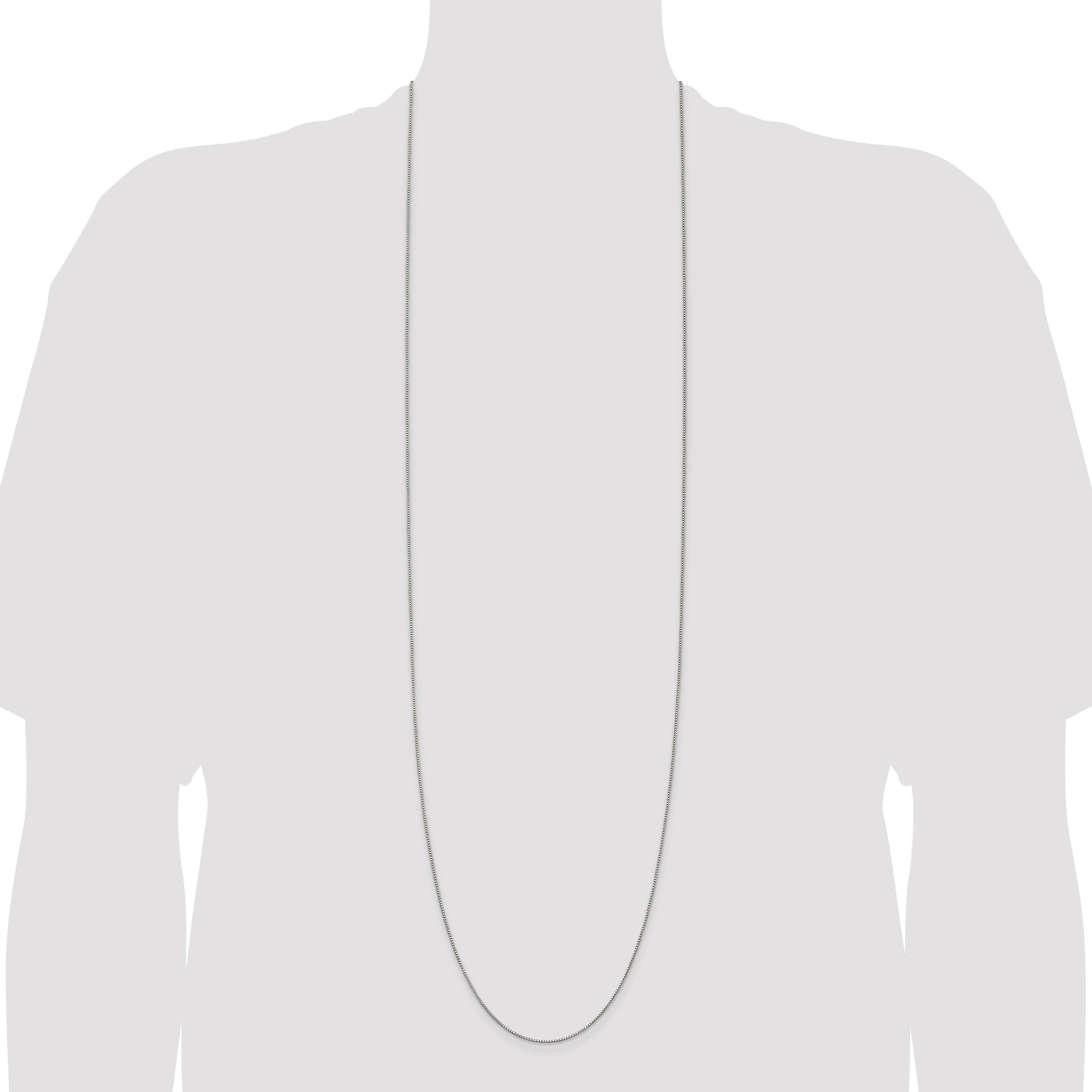 42 Inch Sterling Silver .9mm Box Chain Necklace