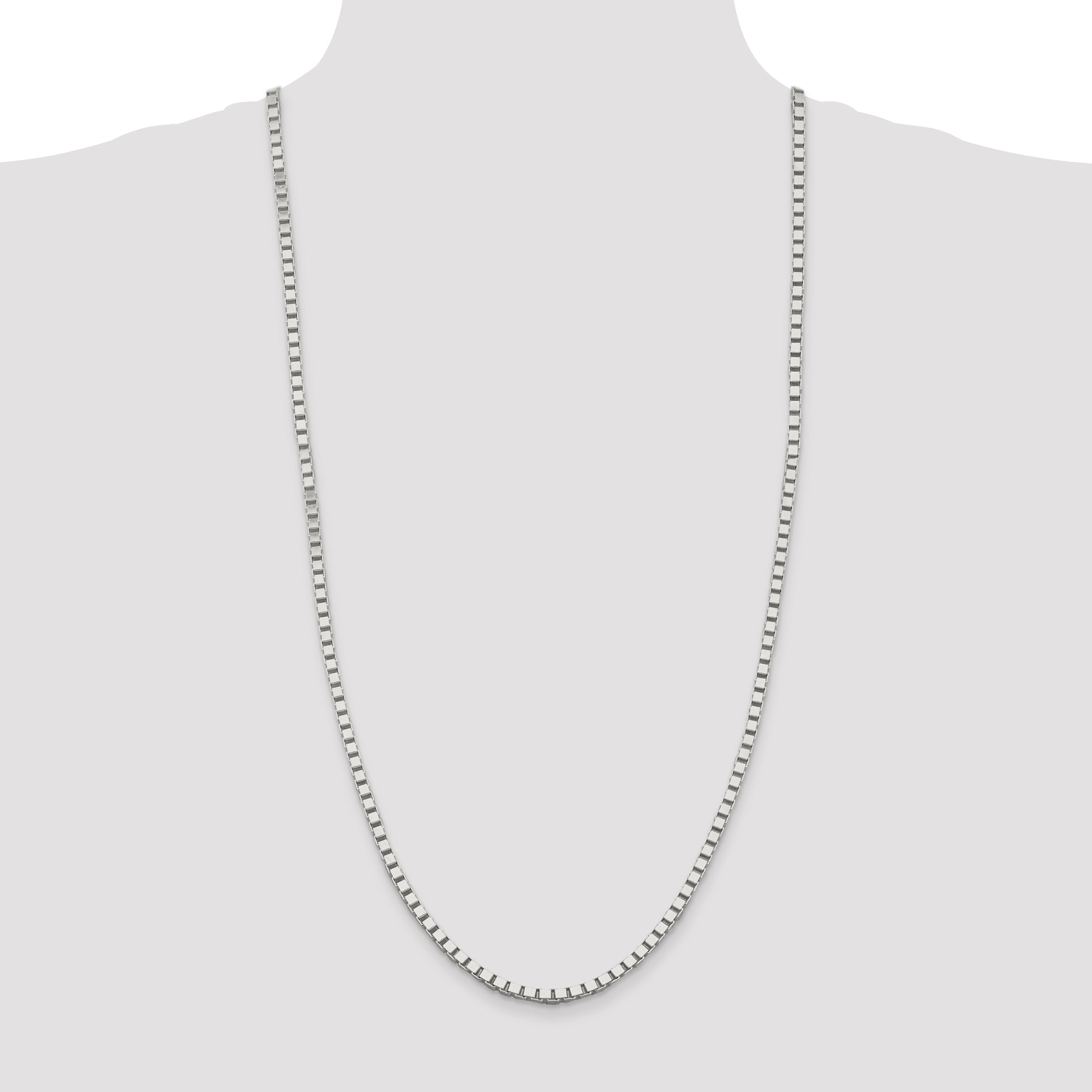 30 Inch Sterling Silver 3.75mm Box Chain Necklace