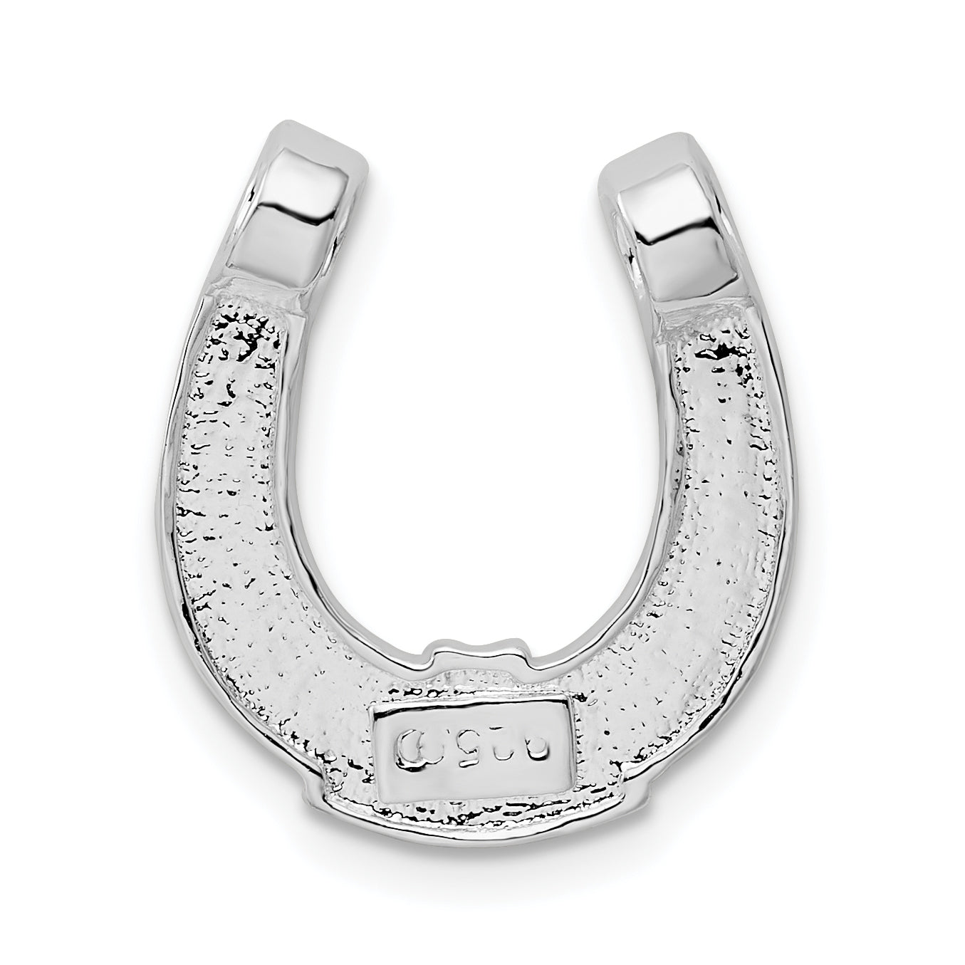 Sterling Silver De-Ani Polished Horseshoe Chain Slide