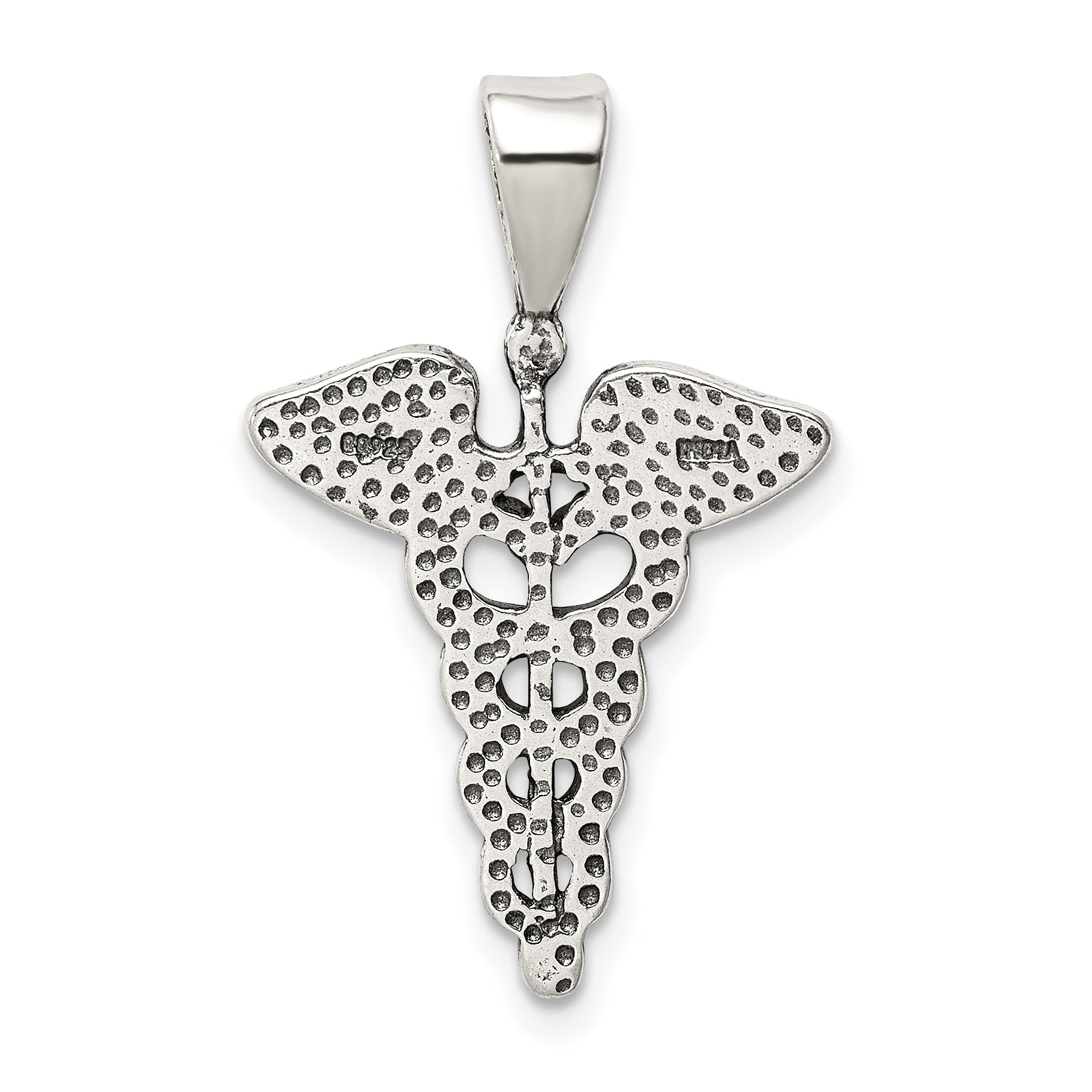 Sterling Silver Caduceus Charm