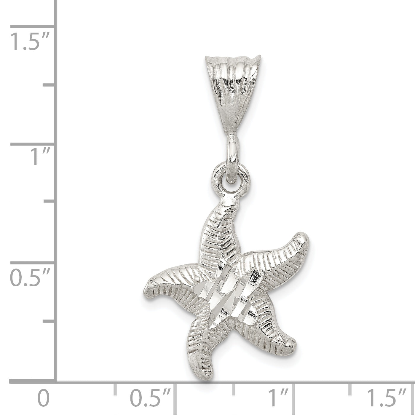 Sterling Silver Starfish Charm