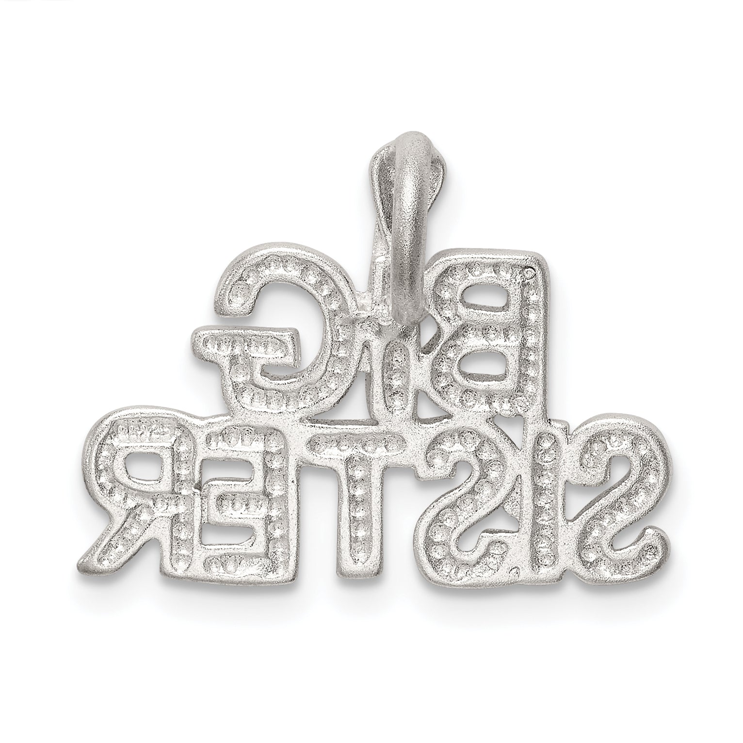 Sterling Silver Big Sister Charm