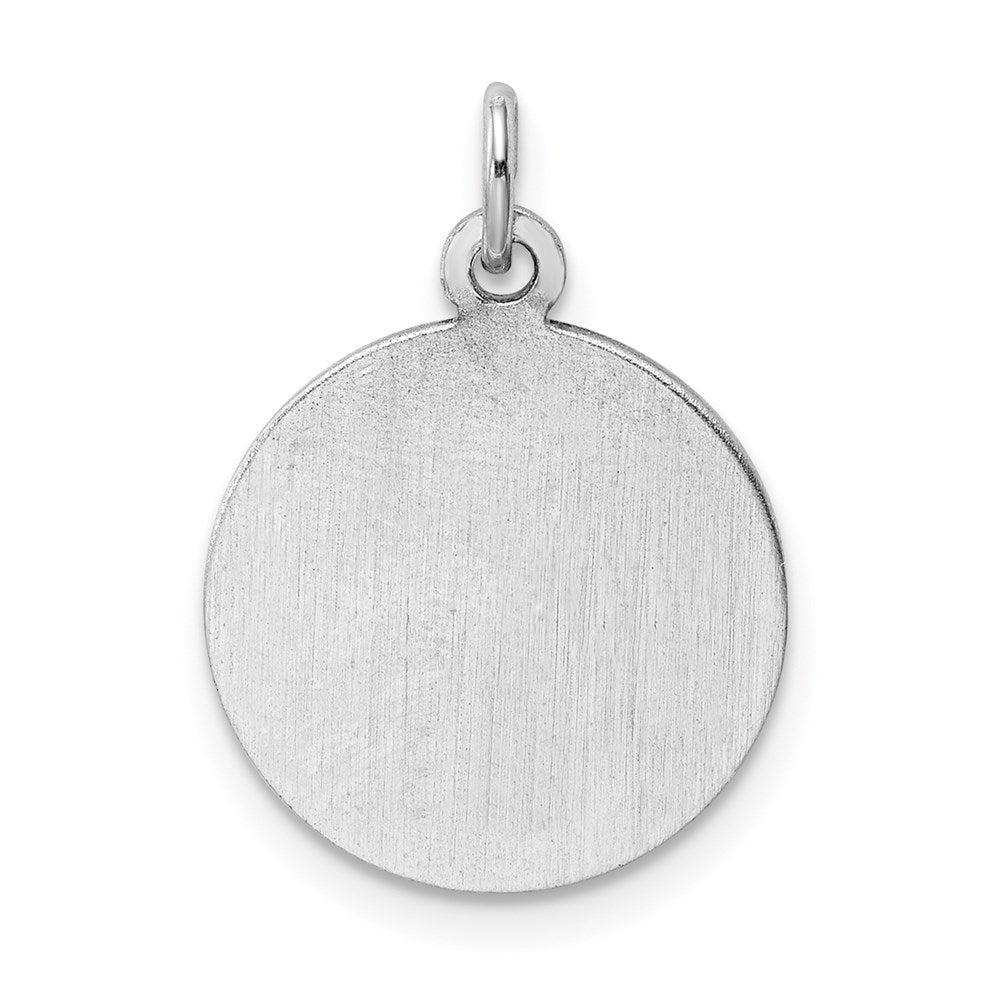 Sterling Silver Rhodium-Plated Holy Communion Disc Charm