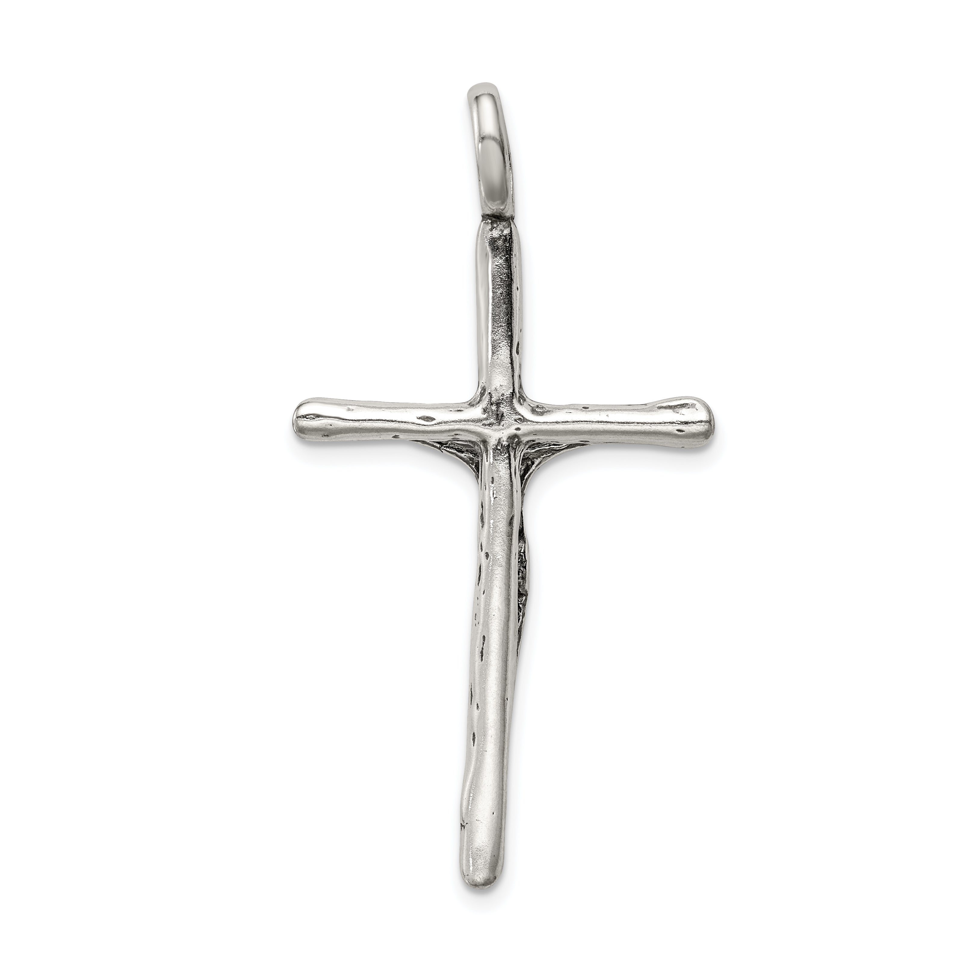 Sterling Silver Antiqued Crucifix Charm