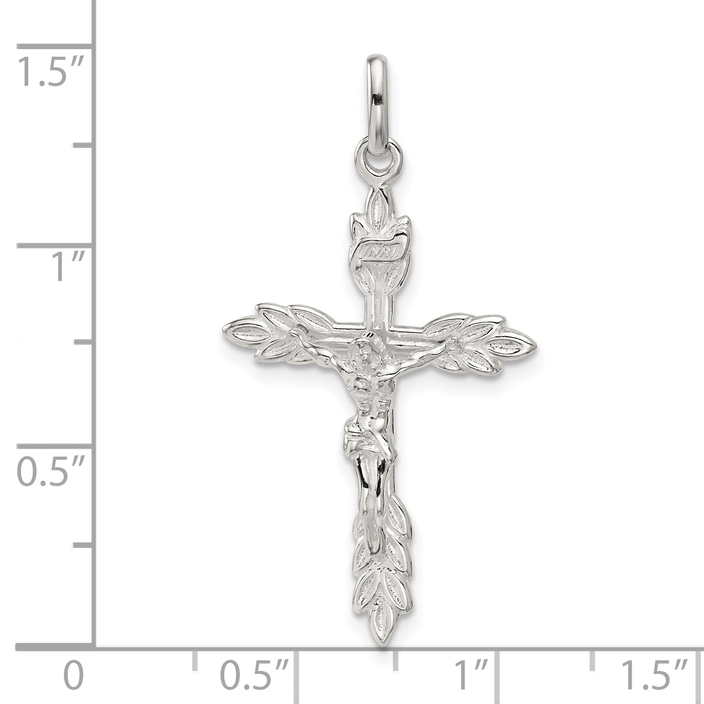 Sterling Silver Inri Crucifix Charm